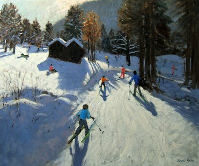 Two Mountain Huts, Pleney, Morzine by Andrew Macara